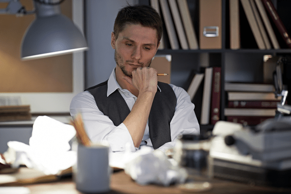 image of an advertising copywriter