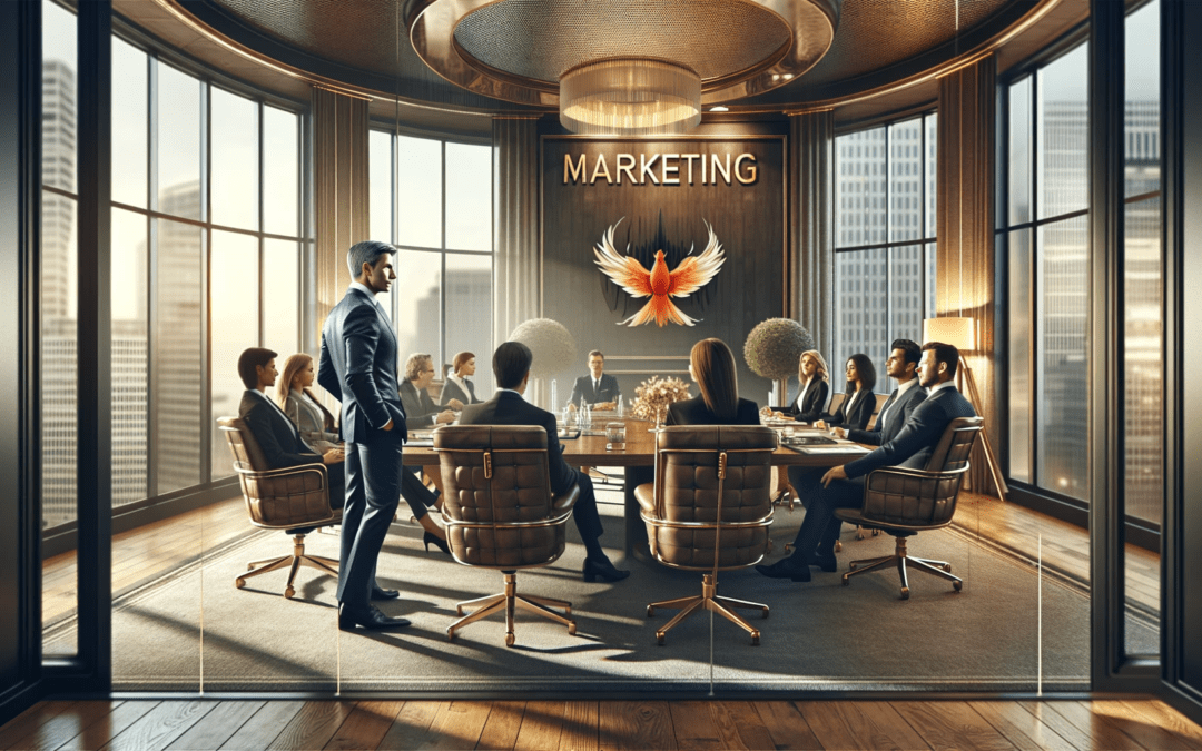 A fractional CMO leading a marketing team