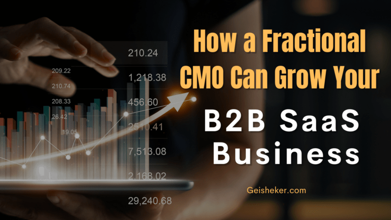 How a fractional CMO can grow your B2B SaaS business