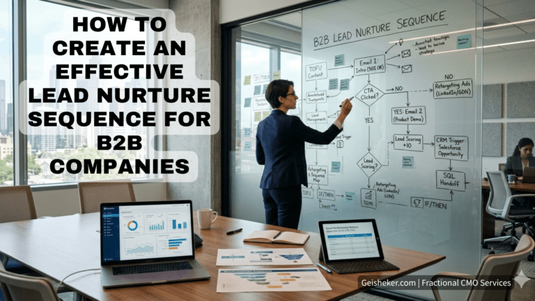 B2B lead nurture sequence hero image