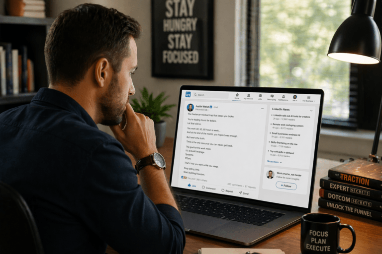 Learn how B2B marketers create LinkedIn authority content that reaches tens of thousands of views and generates quality leads (hero image)