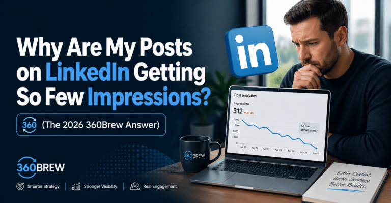 Why are my LinkedIn posts getting so few impressions (hero image)