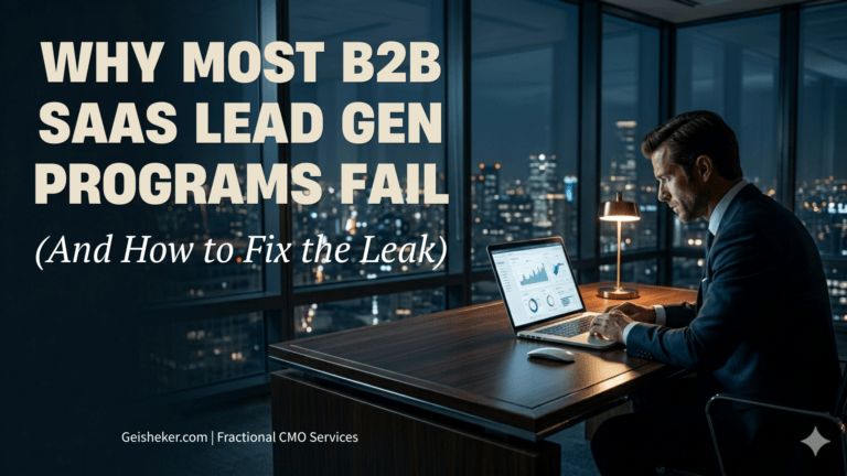 Why Most B2B SaaS Lead Gen Programs Fail (And How to Fix the Leak) hero image