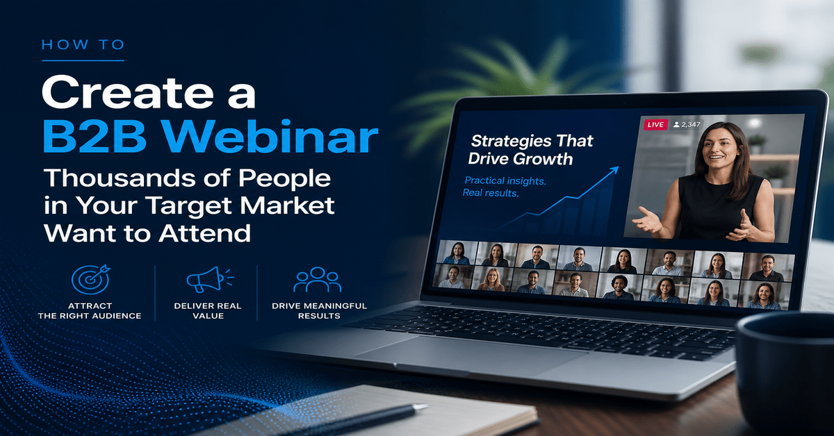 How to Create a B2B Webinar Thousands of People in Your Target Market Want to Attend
