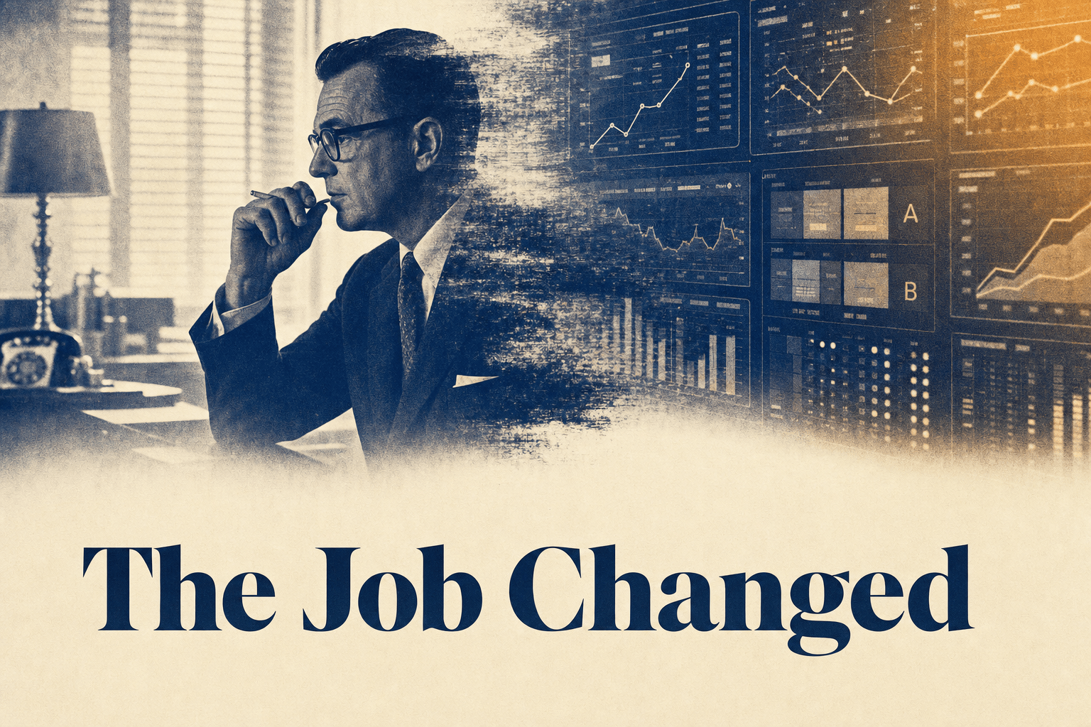 why hiring a good CMO is hard, the old creative job superimposed over the new data-driven one